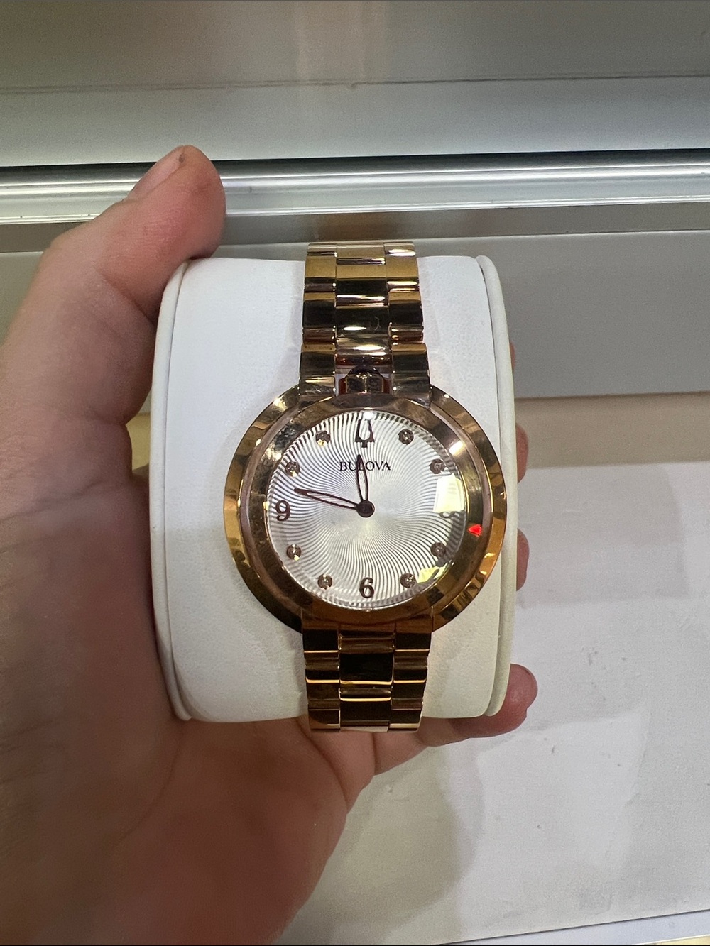 Bulova Rose Gold Stainless Steel Women's Watch